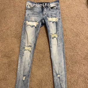 SERENEDE Skinny stretch ripped pants